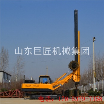 巨匠集團履帶式旋挖鉆機大型全液壓旋挖打樁機效率高
