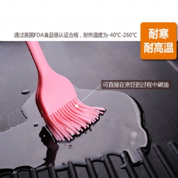 耐高溫一體式硅膠油刷 燒烤刷 烘焙牛油掃廚房食物用具硅膠刷烤刷