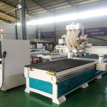 濟南凱迪格數控工廠供應排鉆開料雕刻機，櫥柜門一體的全屋家具定制設備