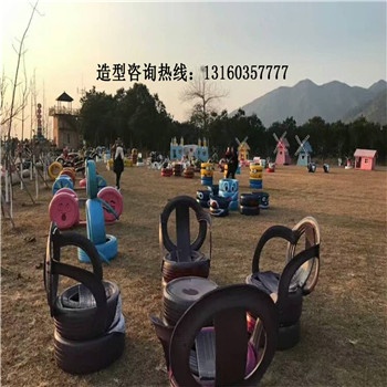 幼兒園輪胎彩繪卡通動漫生肖景區(qū)公園幼兒園輪胎彩繪公園擺件雕塑手工制作