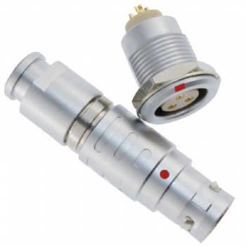 長方捷連接器 3芯塑料金屬圓型推拉自鎖插頭插座 電子儀器儀表測試線束 電源信號線