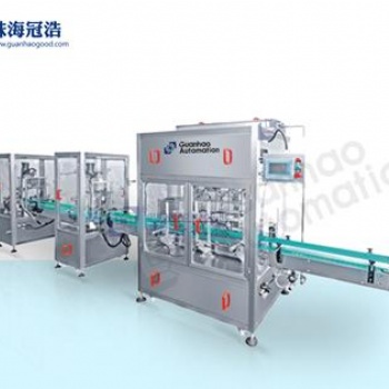 珠海冠浩—全自動液體灌裝機生產線