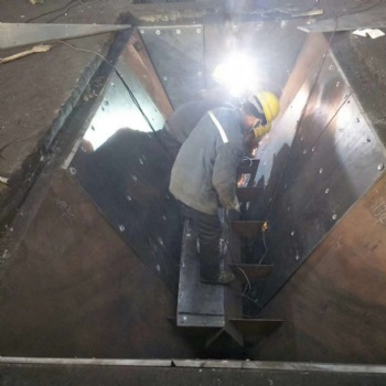 鑄石板環保工程施工 耐磨襯板工程施工圖