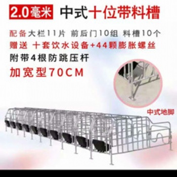 滄州豬用定位欄飼養(yǎng)母豬便于喂食母豬產(chǎn)床