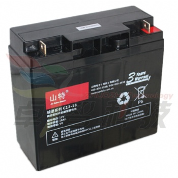 杭州SANTAK山特蓄電池C12-18/12V18AH免維護鉛酸蓄電池
