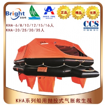 KHA-A20船用拋投式氣脹救生筏