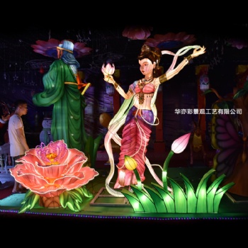 華亦彩工廠批發(fā)定制網(wǎng)紅動物造型麋鹿馬車光雕免費設(shè)計制作2019水城國際燈光節(jié)