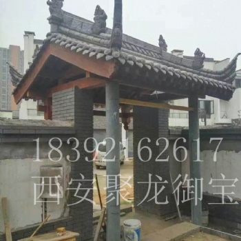 西安仿古門頭 實(shí)木門頭 古建門頭庭院門頭