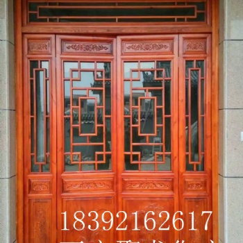 西安仿古門窗，松木門窗，古建門窗，實木門窗