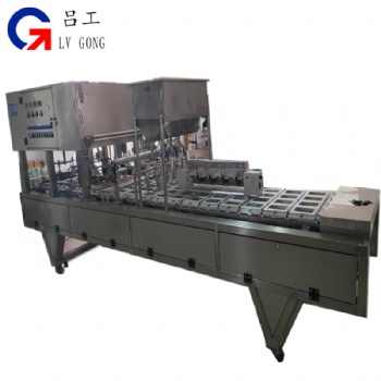 武漢呂工牌盒裝豆腐自動(dòng)灌裝封口機(jī) 內(nèi)酯豆腐灌裝封口機(jī)設(shè)備