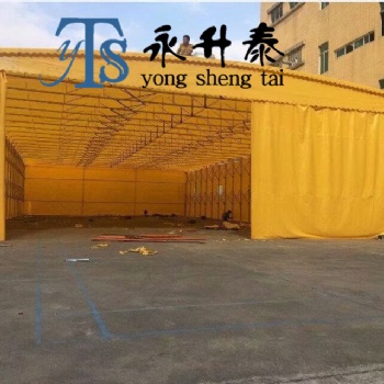 廠家定做眉山大排檔雨棚倉庫推拉蓬