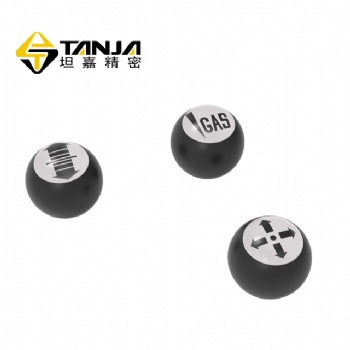 TANJA T87 廠家黑色光亮飾面手柄 尼龍球形手柄 可選配螺絲手柄