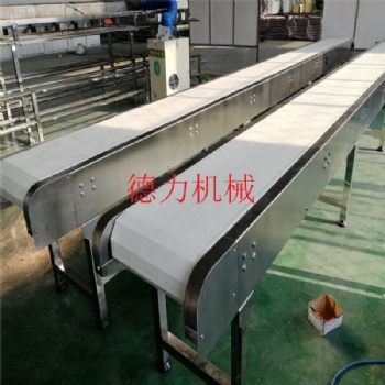 德隆機械有限公司供應鏈板輸送機網鏈輸送機擋板輸送設備