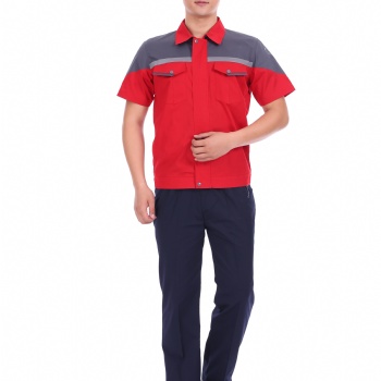鄭州工作服定制 長袖耐磨工程服勞保工裝批發