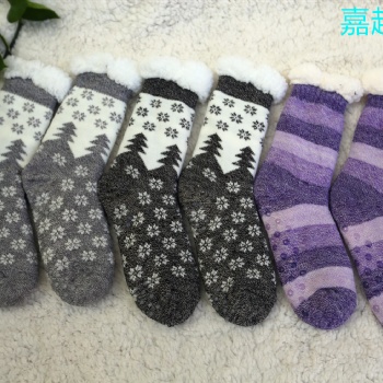 厚襪子冬天加厚加大加絨保暖襪睡覺襪