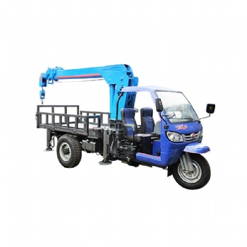 可訂制三輪底盤平板吊 林園移樹三輪吊 農(nóng)用5噸小型三輪隨車吊價格 5噸三馬車背背吊