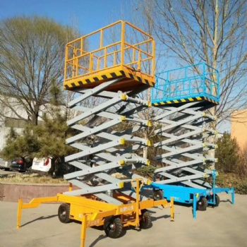 濟(jì)南向陽移動(dòng)式升降機(jī)高空作業(yè)平臺(tái)移動(dòng)剪叉式高空作業(yè)梯
