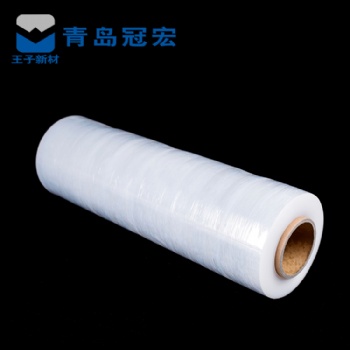 青島冠宏包裝供應(yīng)纏繞膜拉伸膜批發(fā)，抗冷凍抗穿刺透氧率低、