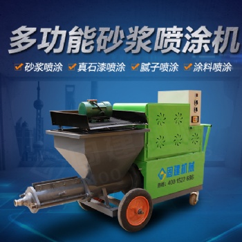 濟寧這臺砂漿噴涂機一天可噴涂1000多平方