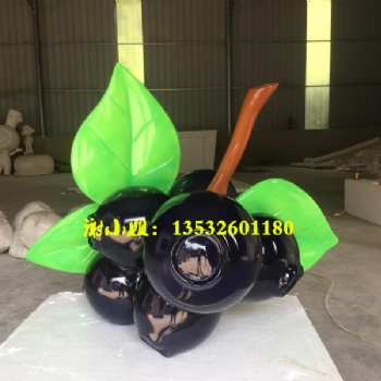 農(nóng)業(yè)博覽會(huì)主題藍(lán)莓雕塑玻璃鋼模型被用作宣傳果園文化