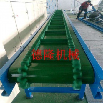 山東德隆面粉顆粒爬坡輸送機(jī)皮帶轉(zhuǎn)彎?rùn)C(jī)環(huán)形皮帶流水線
