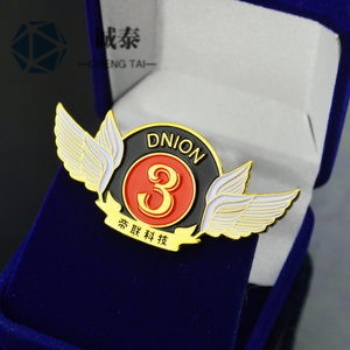 定制徽章烤漆琺瑯 金屬胸章獅子會定做 企業徽章定制