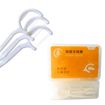 香港Oratek歐樂特牙線 一次性雙線牙線棒超細(xì)滑圓線牙簽50支裝批發(fā)定制廠家