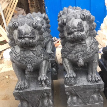 青石獅子鎮宅辟邪石雕獅子石獅子一對