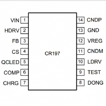 CR197升降壓模式充電管理IC支持快充，適用于移動(dòng)電源、電動(dòng)工具、各類多串鋰電池應(yīng)用產(chǎn)品
