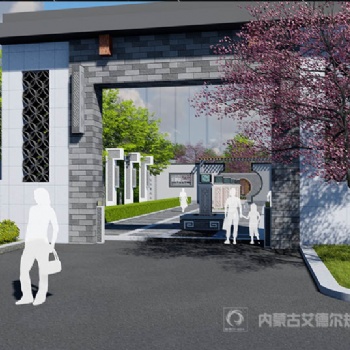 呼和浩特高端小區景觀設計_金城百合