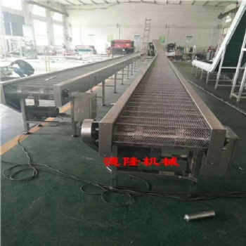 山東輸送機(jī)廠家網(wǎng)鏈傳送帶鏈網(wǎng)輸送機(jī)食品烘干清洗輸送流水線