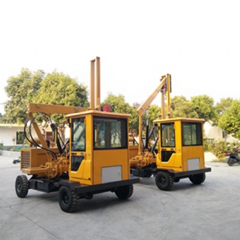 公路護欄打樁機銷售 公路護欄壓力打樁機 寶雞高速公路護欄打樁機