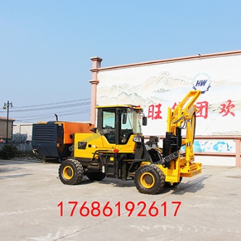 公路護欄打樁拔樁鉆孔一體機 裝載式護欄打樁機 高速公路