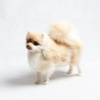 包郵仿真動物仿真狗狗仿真玩具桌面擺件生日禮品玩具蝴蝶犬