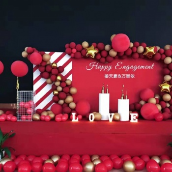 湖南訂婚宴|長沙訂婚布置|求婚布置|婚前派對策劃布置