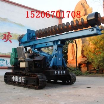 履帶光伏打樁機(jī) 電力樁打樁機(jī) 10米螺旋打樁機(jī)