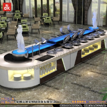 高檔自助餐廳設計 自助餐廳效果圖 自助餐臺設計制作 迪克廠家