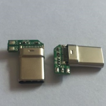 供應(yīng)USB連接器 移動電源 Type-c拉伸公頭帶板側(cè)插