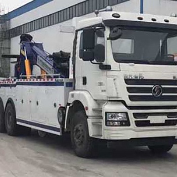 陜汽德龍后八輪聯體一拖一大型清障車