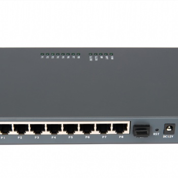 EPON8口百兆鐵殼ONU適用于安防監控兼容中興華為等OLT