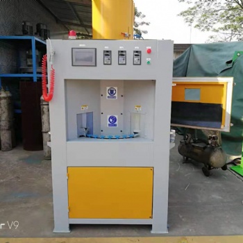 經(jīng)銷商批發(fā) 間歇式電炒鍋全自動噴砂機 粘鍋烤盤轉盤式自動噴砂機