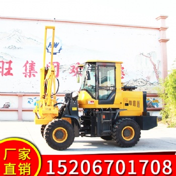 小型輪式護(hù)欄打樁機(jī) 小四輪公路打樁機(jī)