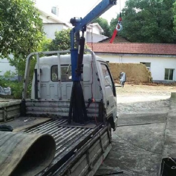 車載式1噸2T汽貨車裝卸貨,12V 24V一t隨車液壓吊機