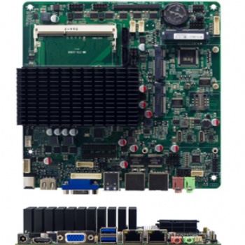 170*170兩網(wǎng)口多USB多串口支持HDMI+VGA+LVDS/EDP多顯示J1900迷你主板