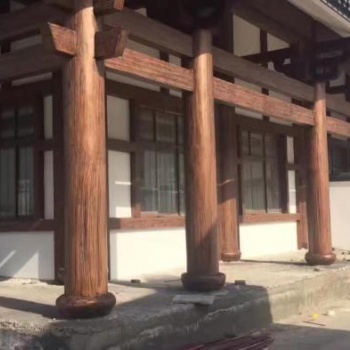 水泥仿木紋漆施工效果展示藝彩建材
