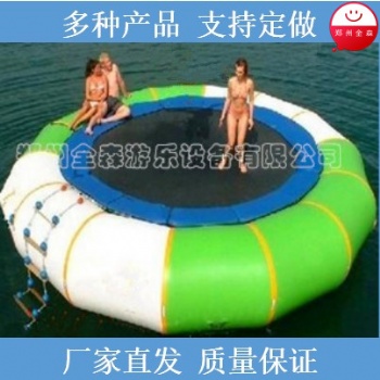 水上樂園充氣蹦床充氣蹦圈水上漂浮物充氣水上漂浮玩具充氣蹦蹦圈