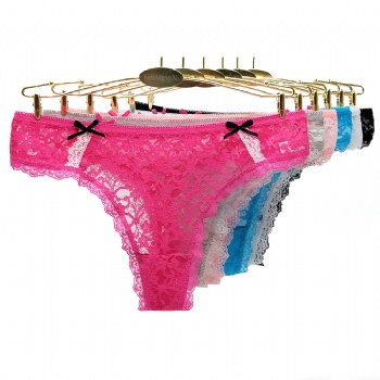 云夢妮南美外貿蕾絲女士丁字褲 跨境亞馬遜速賣通ladies panties