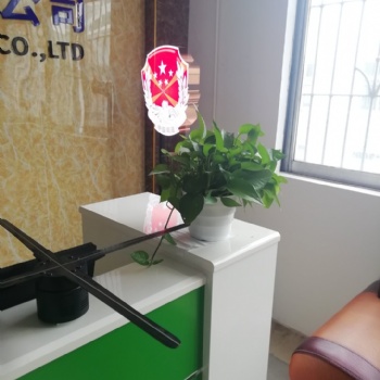 明日科技裸眼3D全息風扇屏廣告機透明屏