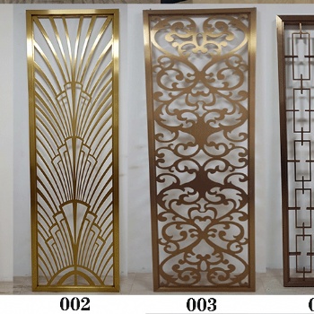 定制不銹鋼屏風(fēng)隔斷輕奢玄關(guān)坐屏現(xiàn)代客廳酒店金鏤空定制