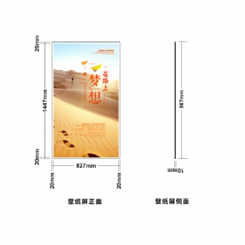 OLED單面壁紙屏，OLED單面屏 超薄壁紙屏，可按現場需求定制